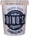 Dino's Famous All American Style Crispy Fried Onions Golden Crunchy Topping For Burgers Hot Dogs & Salads With a Rich & Savoury Flavour 150 g Tub (Pack of 1)